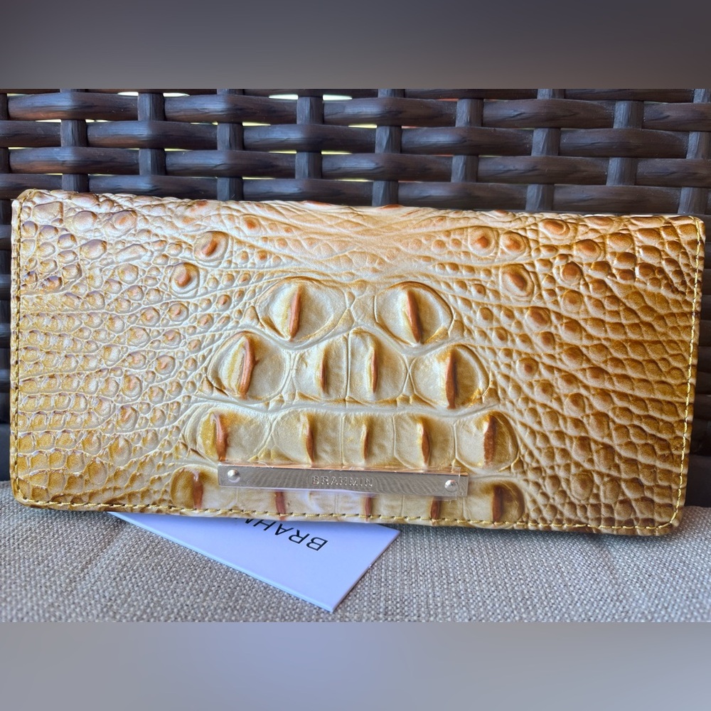 NWT Brahmin Ady in GOLDEN ROD Ombre Melbourne Wallet